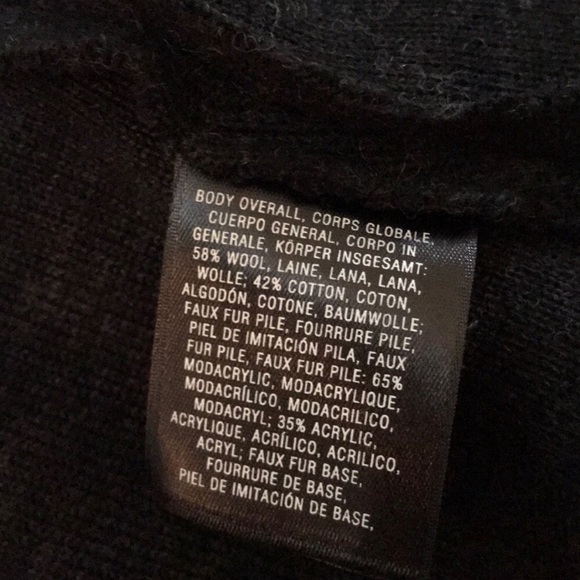 Anthro fir trimmed sweater - Picture 5 of 5